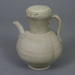 Yue-Weinkanne - Steinzeug, passig bombierte Wandun…