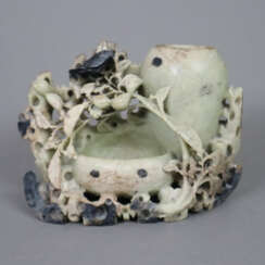 Pinselhalter mit Pinselwaschgefäß - China, nach 19…