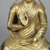 Figur des Lama Tsongkhapa - sinotibetisch, Bronze,… - Foto 2