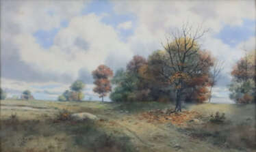 Burgy, Frederik S. (XIX/XX) - Herbstlandschaft, 19…