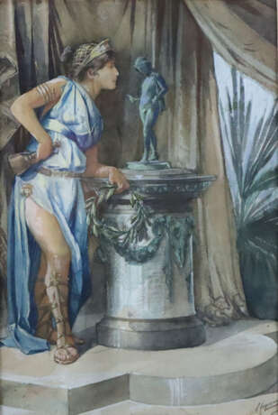 Heymann (19./20.Jh.) - Betrachtung eines Kunstobje… - photo 1 Heymann (19./20.Jh.) - Betrachtung eines Kunstobje… - photo 1