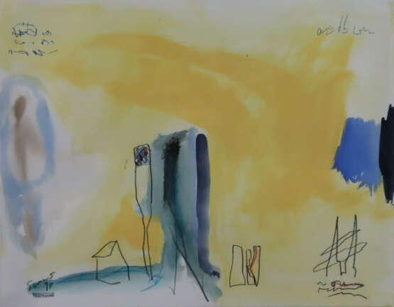 Sommer, Dirk (1954 Darmstadt) - Sans Titre, Aquare… - photo 1 Sommer, Dirk (1954 Darmstadt) - Sans Titre, Aquare… - photo 1