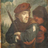 Flämischer Genremaler -17. Jh. - Zwei Bauern, Öl a… - Foto 1