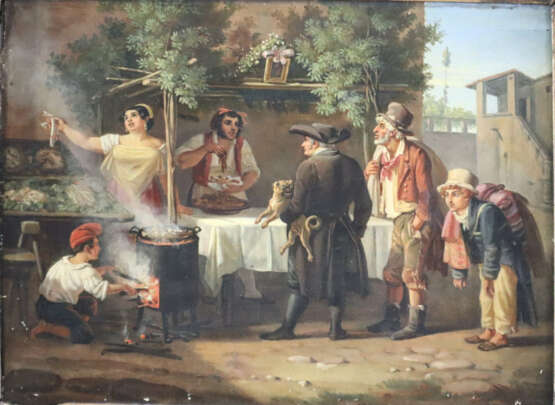 Genremaler/in - 19.Jh.- Südländisches Markttreiben… - photo 1 Genremaler/in - 19.Jh.- Südländisches Markttreiben… - photo 1