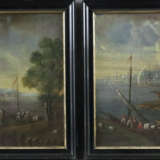 Italienische Schule 18.Jh.- Zwei Küstenlandschafte… - photo 1