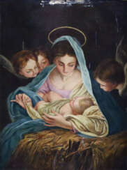 Kopist/in nach 1900 - Die Heilige Nacht, Öl auf Ho…