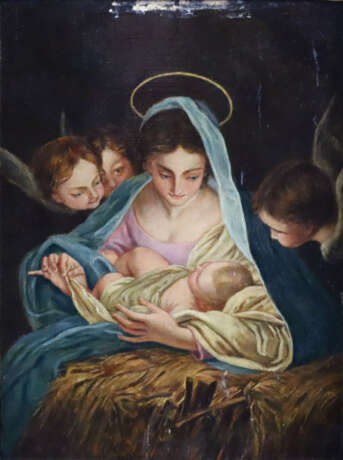 Kopist/in nach 1900 - Die Heilige Nacht, Öl auf Ho… - photo 1 Kopist/in nach 1900 - Die Heilige Nacht, Öl auf Ho… - photo 1