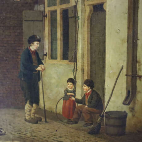 Niederländischer Genremaler -19.Jh.-- Idyllische I… - photo 2 Niederländischer Genremaler -19.Jh.-- Idyllische I… - photo 2