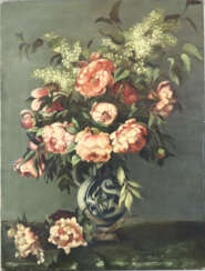 Unbekannte/r Maler/in -20.Jh.- Strauß mit Rosenblü…