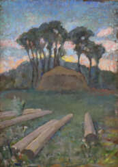 Broe Olesen, K. - Abendstimmung am Waldrand, 1943,…