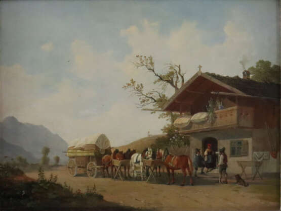 Lueger, Michael (1804-1883, wohl) - Bauer mit rast… - photo 1 Lueger, Michael (1804-1883, wohl) - Bauer mit rast… - photo 1