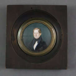 Miniaturportrait eines Mannes - Miniaturmalerei au…