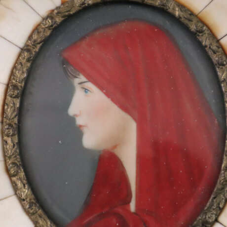 Miniaturportrait - Profilbildnis der heiligen Fabi… - фото 2