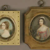 Zwei Miniaturportraits - Bildnisse nach Gemälden v… - photo 1