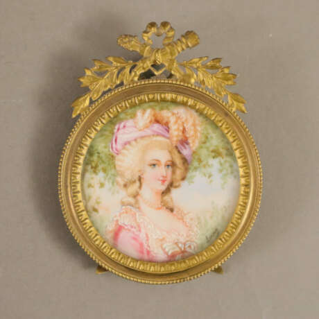 Drei Miniaturportraits - um 1900, 2x Marie-Antoine… - Foto 2