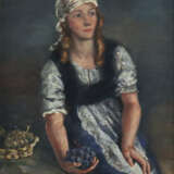 Mohr -20.Jh.- Bildnis einer jungen Winzerin, Öl au… - фото 1