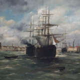 Unbekannte/r Marinemaler/in (20. Jh.) - Belebter H… - фото 2