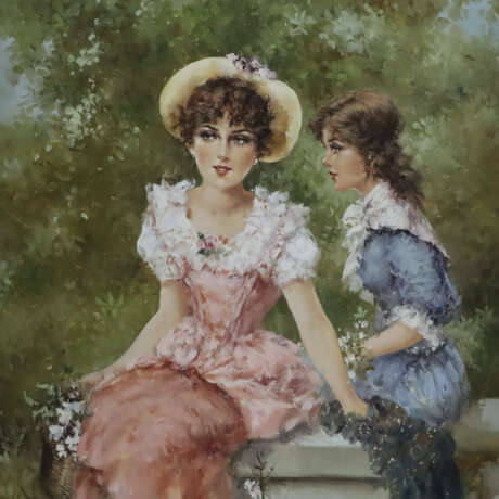 Sarto, Lucia (*1950) - Zwei junge Frauen im Garten… - photo 2