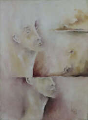 Vogel, A. (XX) - Abstraktion mit Gesichtern, 1975,…