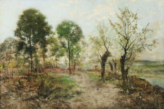 Warland, Charles (1856-1921) - Waldlandschaft am W… - Foto 1 Warland, Charles (1856-1921) - Waldlandschaft am W… - Foto 1