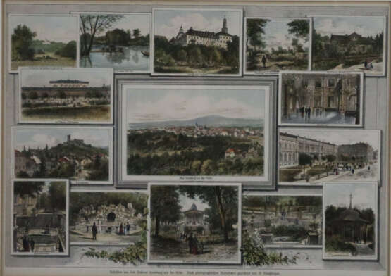 Bad Homburg - Souvenirblatt mit 15 Ansichten von B… - фото 1 Bad Homburg - Souvenirblatt mit 15 Ansichten von B… - фото 1