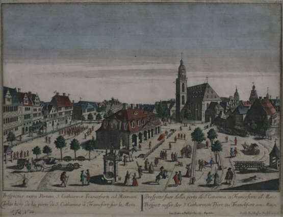 Frankfurt am M. - Guckkastenblatt mit Ansicht der … - Foto 1 Frankfurt am M. - Guckkastenblatt mit Ansicht der … - Foto 1