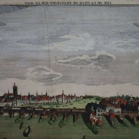 Frankfurt am M. - Guckkastenblatt mit Blick über d… - Foto 2 Frankfurt am M. - Guckkastenblatt mit Blick über d… - Foto 2