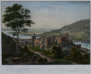 Heidelberg - Ansicht des Heidelberger Schlosses, s…