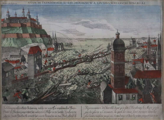 Würzburg - Guckkastenblatt mit historischer Übersc… - photo 1 Würzburg - Guckkastenblatt mit historischer Übersc… - photo 1