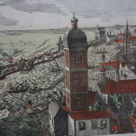 Würzburg - Guckkastenblatt mit historischer Übersc… - photo 2 Würzburg - Guckkastenblatt mit historischer Übersc… - photo 2