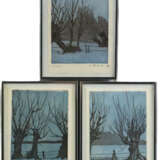 Abraham, E. (20.Jh.) - Drei Winterlandschaften mit… - фото 1