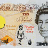 Banksy - "Dismal 10 Pound Canvas" mit "Follow your… - photo 1