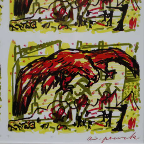 Penck, A.R. (1939 Dresden-2017 Zürich) - "Prinzip … - photo 2 Penck, A.R. (1939 Dresden-2017 Zürich) - "Prinzip … - photo 2