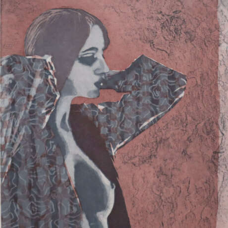 Schlotter, Eberhard (1921-2014) - Junge Frau mit g… - photo 2