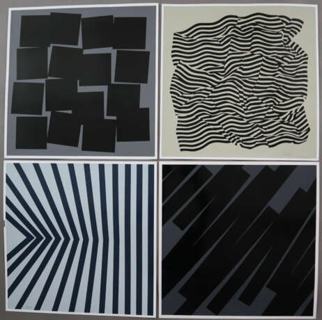 Grafiker/in (20. Jh.) - Vier geometrische Komposit… - фото 1 Grafiker/in (20. Jh.) - Vier geometrische Komposit… - фото 1