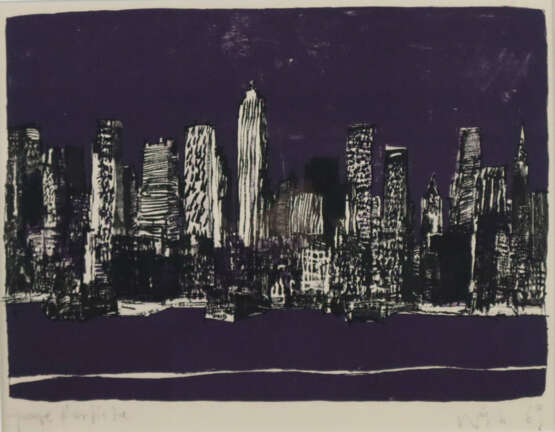 Wetli, Hugo (1916 Bern - 1972 New York) - Skyline … - photo 1 Wetli, Hugo (1916 Bern - 1972 New York) - Skyline … - photo 1