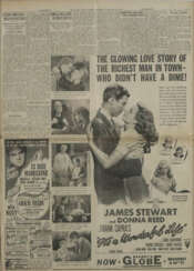 It's a Wonderful Life - Zeitungseite mit Werbeanze…