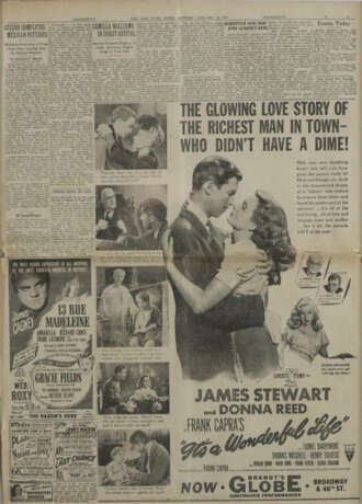 It's a Wonderful Life - Zeitungseite mit Werbeanze… - фото 1 It's a Wonderful Life - Zeitungseite mit Werbeanze… - фото 1