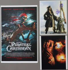 Pirates of the Caribbean - 3 Autogramme Depp / Rus…