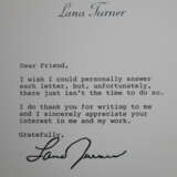 Zwei Autogramme Lana Turner - Albumseite mit zwei … - фото 2