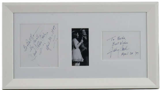 Johnny Cash & June Carter - Doppel-Autogramm-Set v… - фото 1