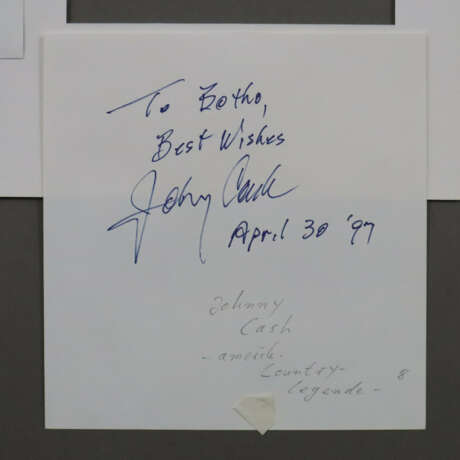 Johnny Cash & June Carter - Doppel-Autogramm-Set v… - фото 2