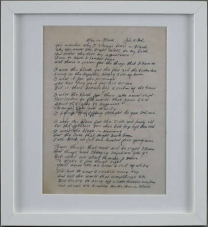 Johnny Cash - Signiertes Faksimile des handschrift… - photo 1