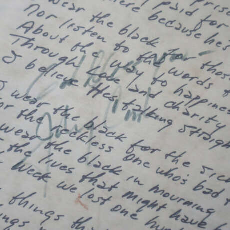 Johnny Cash - Signiertes Faksimile des handschrift… - photo 2