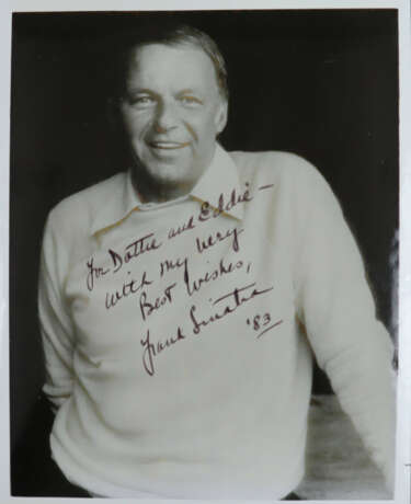 Autogramm Frank Sinatra - s/w Fotografie mit Portr… - фото 1 Autogramm Frank Sinatra - s/w Fotografie mit Portr… - фото 1