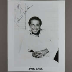 Autogramm Paul Anka - s/w Publicityfoto Foto von P…