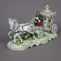 Rokoko-Figurengruppe „Prunkkutsche“ - 2. Hälfte 20…