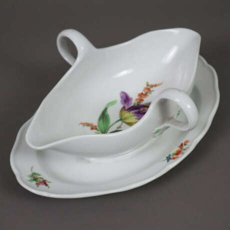 Sauciere mit Presentoir - Meissen, Porzellan, poly… - photo 1 Sauciere mit Presentoir - Meissen, Porzellan, poly… - photo 1