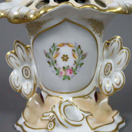 Biedermeier-Steckvase - 19. Jh., Porzellan, glasie… - фото 2