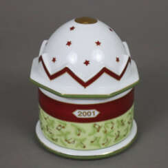 Deckeldose mit Spieluhr Weihnachten '2001"- Rosent…